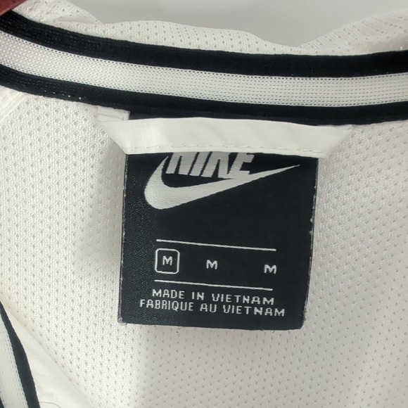 Nike Full Zip Hooded Performance Windbreaker Track Jacket White Blue Size M - Picture 4 of 8